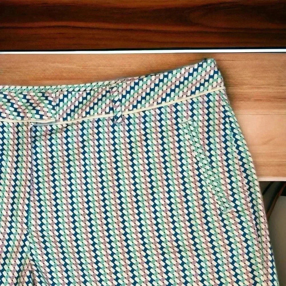 Lady Hagen Ocean Club Basketweave  Golf Shorts Blue Reef 7" inseam Size 12. - Picture 3 of 7